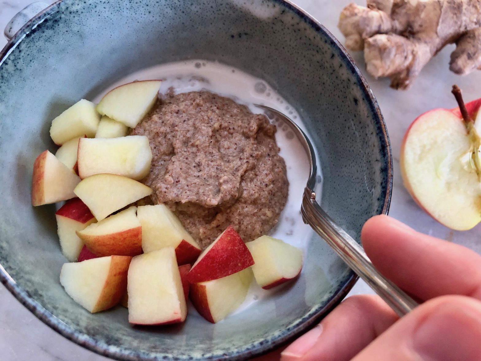 Ingefärsgröt, nyttigt och gott till frukost