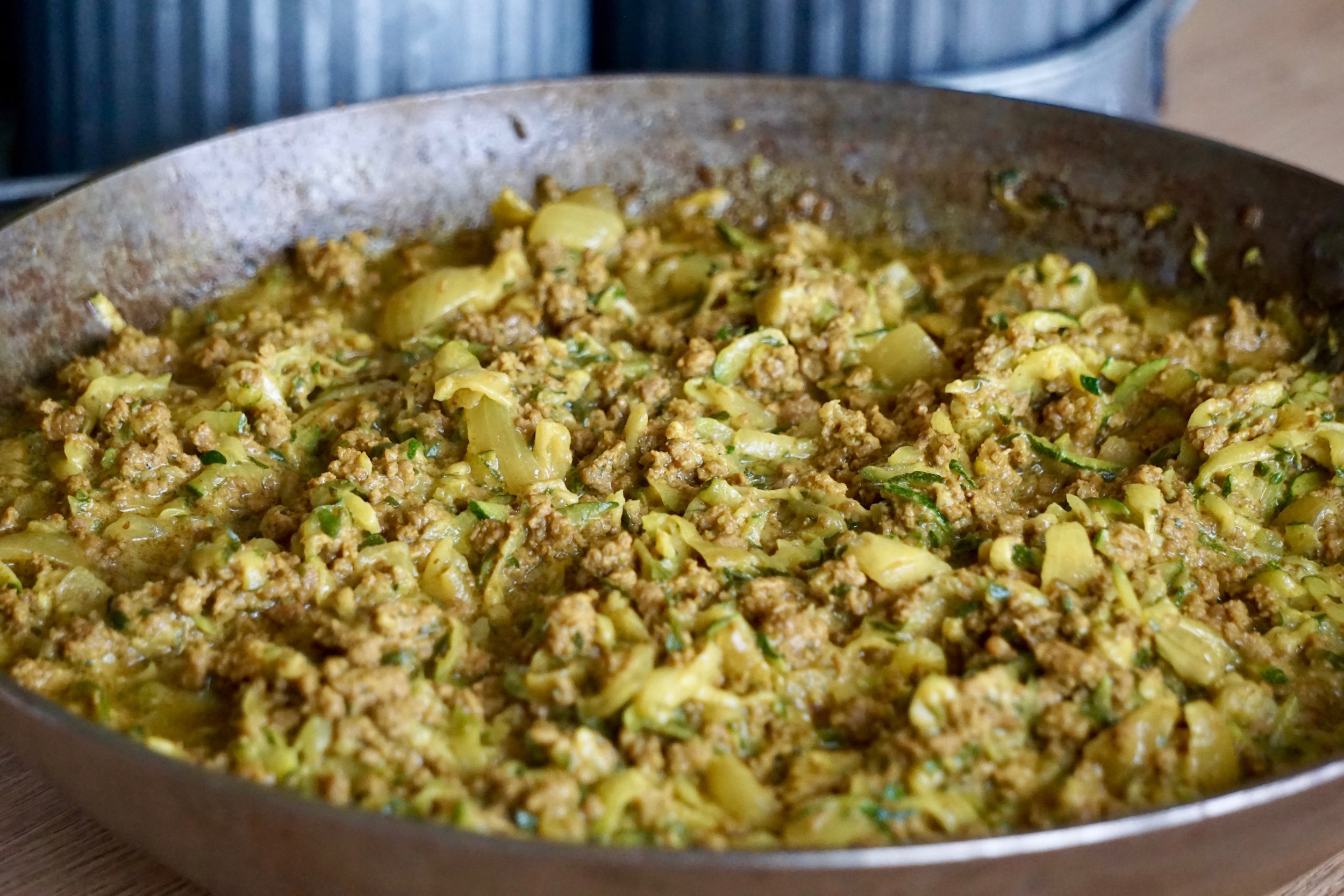 Nyttigt, gott och enkelt med Zucchinifärspanna till middag