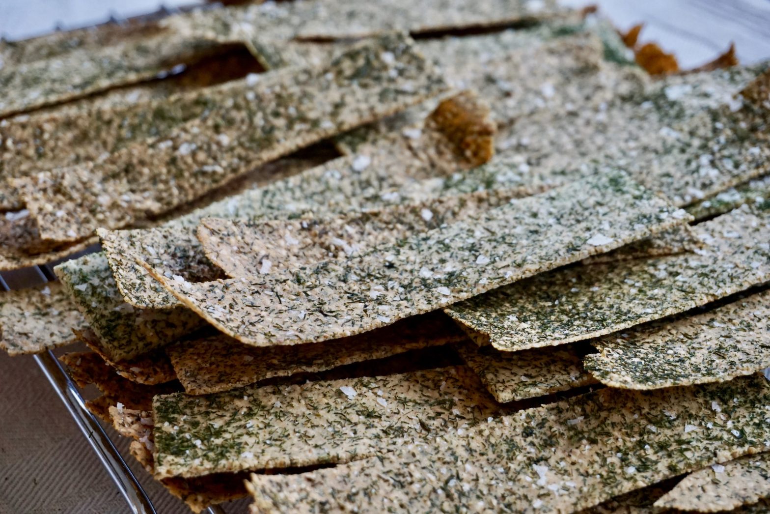 Glutenfria salta kex med dill