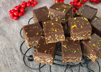 Pepparkaksrutor med choklad och apelsin