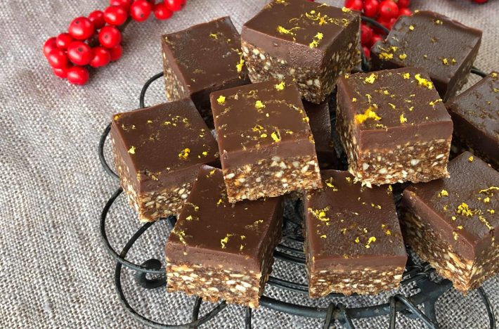 Pepparkaksrutor med choklad och apelsin