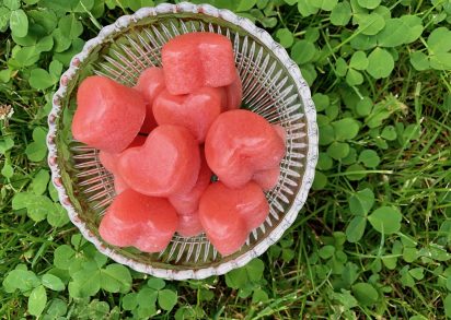 Nyttigt Gelégodis med jordgubbar