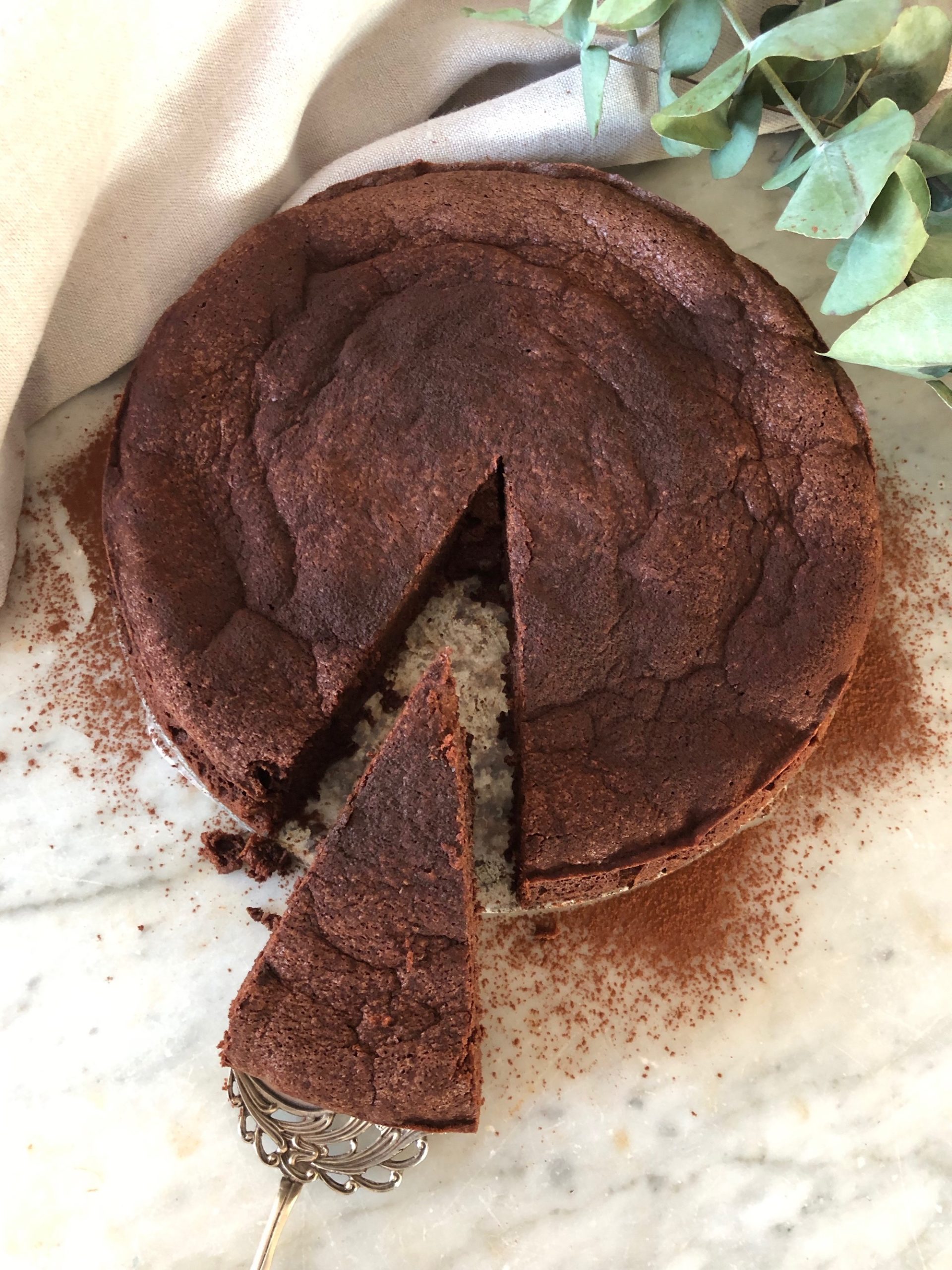En härlig bit Chokladkaka med extra choklad