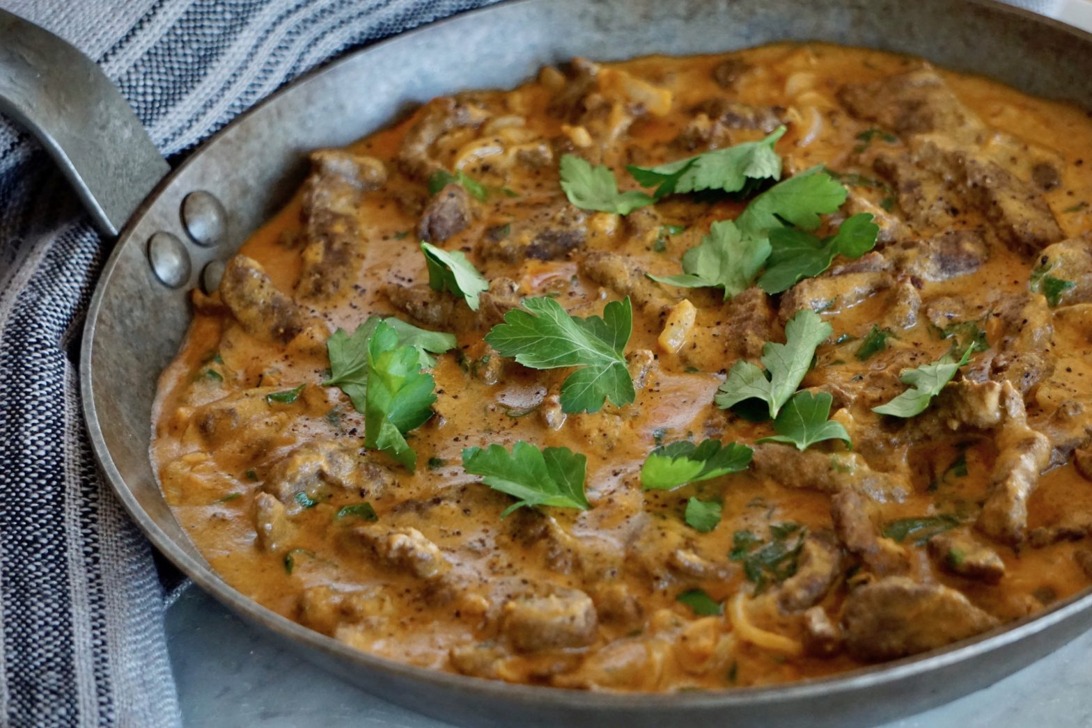 Paleoskafferiets Biff stroganoff